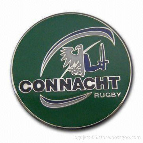 Brass Photo-etched Soft Enamel Pin with Epoxy Coating